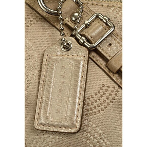 NICE! COACH Madison Dotted OP Art Sophia Shoulder Bag & Dust Protector Bag - Picture 8 of 15